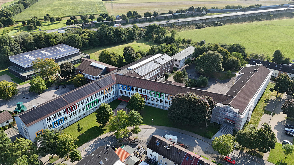 Sanierungsarbeiten zur Revitalisierung der Gesamtschule in Castrop-Rauxel Ickern schreiten voran.